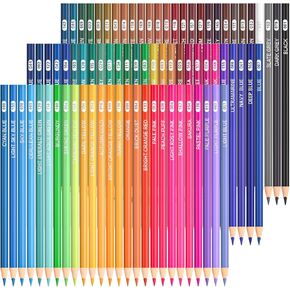 Shuttle Art 172 Colored Pencils, Soft Core Color Pencil Set for Adult Coloring Books Artist Drawing Sketching Crafting