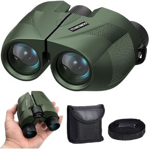 15x25 Binoculars for Adults and Kids High Powered Binoculars Waterproof Compact Small Binoculars with Low Light Night Vision for Hunting Outdoor Sports Concerts Bird Watching in Kuwait