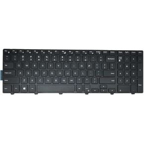 WWGTMC Keyboard Replacement for Dell inspiron 15 3000 5000 3541 3542 3543 3551 3552 3558 3593 3567 5542 5545 5547 5551 5558 5552 5559 5755 5758 5759 17 5000 5748 5749 5755 5758 Non-Backlight Black