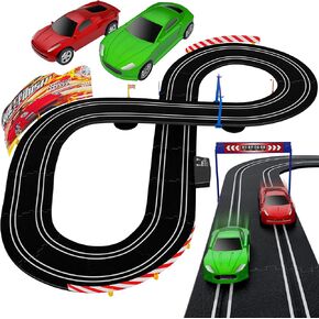 Kids Toy-Electric Powered Slot Car Race Track Set Boys Toys for 6 7 8-12 Years Old Boy Girl Best Gifts