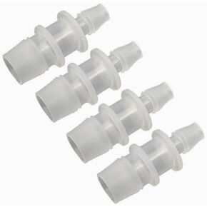 4Pcs Plastic Hose Barb Reducer Pipe fittings,1/2" to 3/8" Hose ID Connectors Joint Splicer Mender Adapter Union Boat Water Air Aquarium O2 Fue