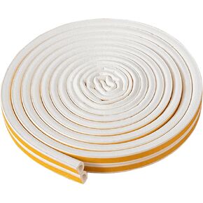 PackYard Window Blocker Noise Dust Insulation Draft Guard 33Feet/10m D-Section Draft Stopper, for Exterior & Interior Doors Weather Stripping Door Seal,Blocker Noise Cold Air Insulation