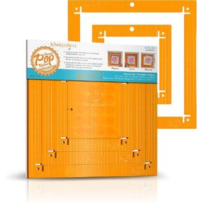 Kimberbell Orange Pop Quilting Rulers - Rectangle, Set of 6: Easy Attachment, Complete Step-by-Step Instructions, Perfect for Cutting Quilt Blocks, Flying Geese Ruler-2 Sizes & Tumbler Block Template