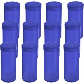 12 قطعة من قارورة طبية فارغة بلاستيكية، زجاجات حبوب منع الحمل محكمة الغلق مقاومة للماء مع حاوية دواء (13 درام، شفاف طبيعي) in Kuwait