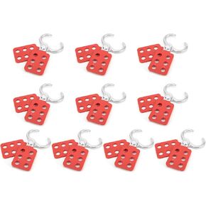 Gugxiom 10PCS Lock Out Tag Out Hasp, 6 Hole Design Padlock Hasp for Lockout Station, Safety Hasp Lock, Up to 6 Workers, for Industrial Chemical