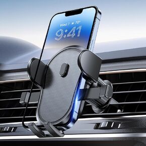Miracase Phone Mount for Car Vent, Universal Car Phone Holder Mount [Upgraded Vent Clip Never Fall Off] Hands Free Air Vent Cell Phone Holder for Car Cradle in Vehicle Compatible with All Phones