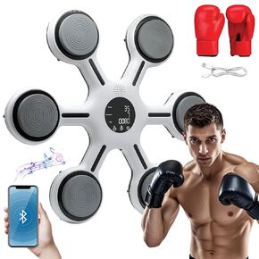 Togieeii Music Boxing Machine Boxing Machine Wall Mounted Music Smart Bluetooth Electronic Punching Equipment with Boxing Gloves Electronic Focus Agility Training Digital Boxing for Kids and Adults in Kuwait