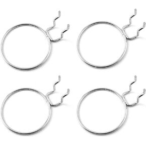 Pegboard Bins with Rings 4PCS Pegboard Cups Holders Pegboard Containers Pegboard Jar Hook Holder for Kitchen Laundry Room Organizer Tool