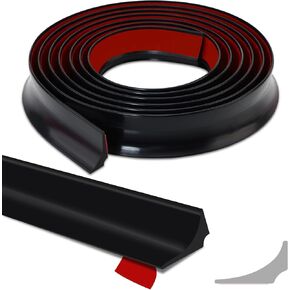 Shower Water Dam Barrier Blocker, Flexible Peel and Stick Splash Guard for Countertop Sink Cooktop Edge, Waterproof Caulk Seal Strip for Bathroom and Kitchen (Translucent, 39IN)