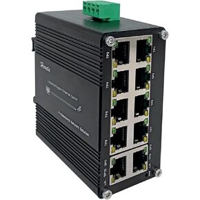 Hardened Industrial Gigabit Fiber PoE+ Switch Compact 30W PoE+ Optical Ethernet Switch 4 Ports 10/100/1000Base-T & 1 Port 100/1000Base-X Dual Rate SFP PoE+ Switch