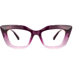 Zeelool Chic Oversized Cat Eye Blue Light Blocking Glasses Computer Gaming Eyewear for Women Men Antonia OP239668