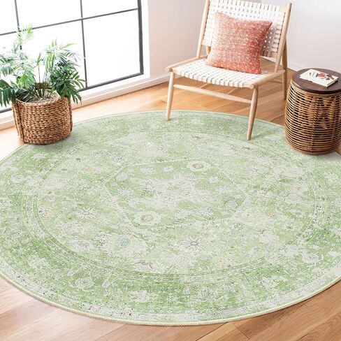 MUJOO 2x8 Runner Rug,Green Washable Runner Rugs for Hallway Kitchen Entryway Bedside Bathroom,Boho Area Rug Carpet Runner Long Non Slip Throw Rug Modern Soft Sage Green Floral in Saudi Arabia