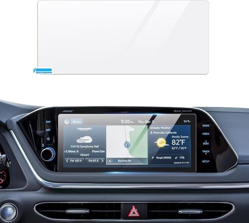 Autorder 2PCS Screen Protector for 2023 2024 Hyundai Palisade Accessories 12.3-Inch Tempered Glass 9H Navigation Touchscreen Protective Film in Kuwait