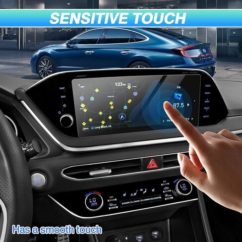 Autorder 2PCS Screen Protector for 2023 2024 Hyundai Palisade Accessories 12.3-Inch Tempered Glass 9H Navigation Touchscreen Protective Film in Kuwait
