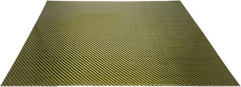 500x400x0.3mm 3k Carbon Fiber/Aramid Combination Veneer Sheet Panel Gloss (Twill Weave) in Saudi Arabia