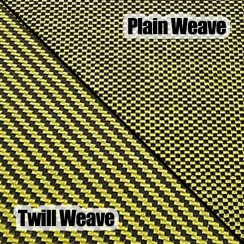 500x400x0.3mm 3k Carbon Fiber/Aramid Combination Veneer Sheet Panel Gloss (Twill Weave) in Saudi Arabia