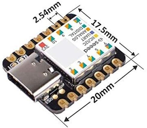Seeed Studio XIAO SAMD21 أصغر متحكم Arduino يعتمد على SAMD21n مع واجهات غنية للأجهزة القابلة للارتداء، متوافق مع Arduino IDE بنسبة 100%، مصمم للمشاريع التي تحتاج إلى Arduino Micro، 3 قطع. in Kuwait