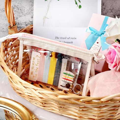 132 Pieces Wedding Survival Kit Wedding Day Bridal Emergency Kit Bridal Party Proposal Gifts Mini Emergency Kit for Women with Makeup Bags Floral Wedding Bride Emergency Supplies (Floral Style) in Kuwait