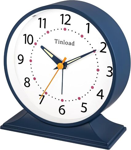 4.5" Antique Retro Analog Alarm Clock, Small Silent Bedside Desk Clock with Night Light, Battery Operated, Snooze, for Living Room, Bedroom, Bedside, Desk(Green) in Kuwait