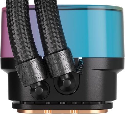 CORSAIR iCUE Link H100i RGB Liquid CPU Cooler - 240mm AIO - QX120 RGB Fans - Fits Intel® LGA 1700, AMD® AM5 - iCUE Link System Hub Included - White in Saudi Arabia