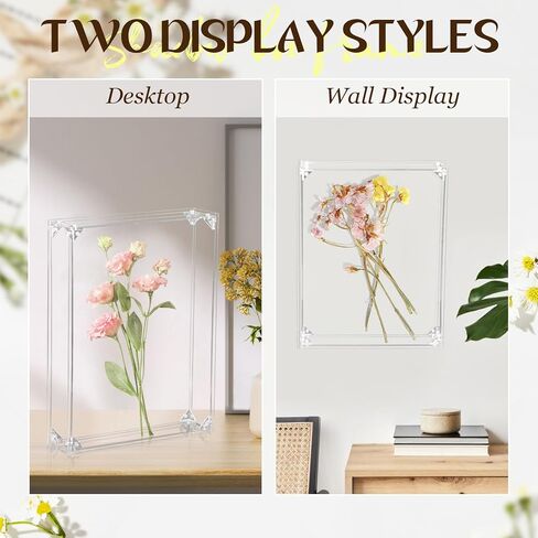 صندوق ظلال أكريليك مقاس 11 × 14، يلزم تجميع صندوق ظلال عميق مقاس 2.5 بوصة، علبة عرض صندوق ظلال شفاف مثبتة على سطح الطاولة/الحائط، مناسبة للزهور المجففة، وباقات الزفاف، وصندوق ذاكرة تذكارية in Kuwait