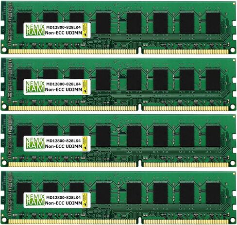 وحدة ذاكرة سطح المكتب 8 جيجابايت (1 × 8 جيجابايت) DDR3-1600 ميجا هرتز PC3-12800 Non-ECC UDIMM 2Rx8 من NEMIX RAM in Kuwait