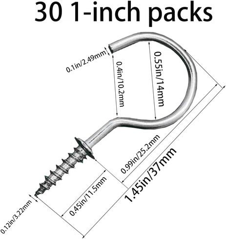 خطافات لولبية، خطافات أكواب من الفولاذ الكربوني، خطافات سقف لولبية، خطافات جدارية لتعليق كوب الشاي، مفتاح الاستخدام الداخلي والخارجي in Kuwait
