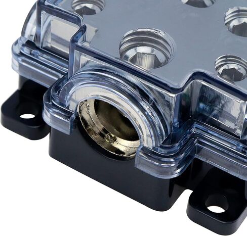 مجموعة توزيع موزع كابل الطاقة الاستيريو/الأرض لكابل الصوت من Sydien Car Audio Stereo Amp ، 1×4 مقياس مدخل 2x8 in Kuwait