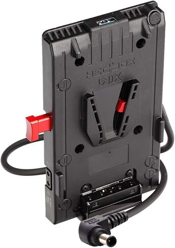 HEDBOX Unix-DC - V-Mount Battery Adapter Plate, 3X D-Tap & USB, Regulated 12V/50W Power Out Cable - Male DC Plug in Kuwait
