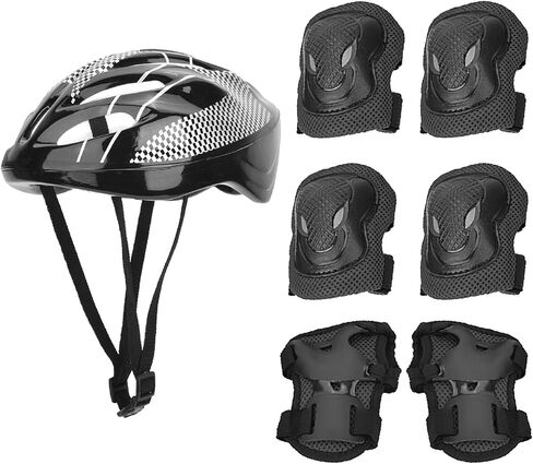 معدات الحماية للكبار 7 قطعة/المجموعة مجموعة معدات الحماية الواقية لركوب الدراجات البخارية التوازن والدراجات الإعصارية والرياضات الخارجية in Kuwait