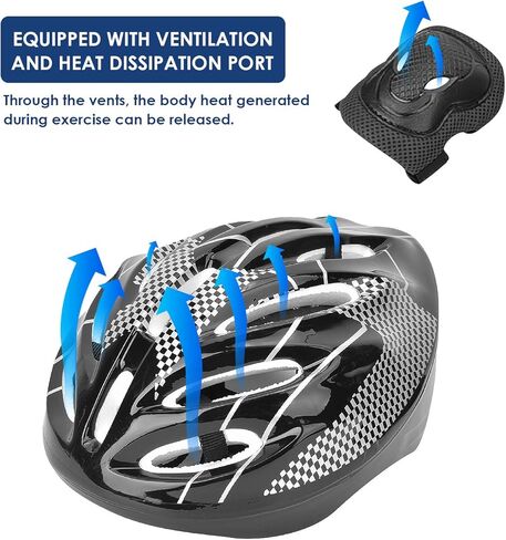 معدات الحماية للكبار 7 قطعة/المجموعة مجموعة معدات الحماية الواقية لركوب الدراجات البخارية التوازن والدراجات الإعصارية والرياضات الخارجية in Kuwait