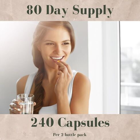 Research Labs Organic Lions Mane Supplement Capsules, 120 Capsules w/Patent Litropane™, Immune System Booster & Nootropic Brain Support Mushroom Supplement. 10X Extract comparable to 18,000mg in Kuwait