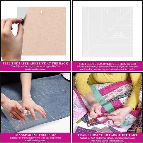 Square Up Ruler 8-Inch by 8-Inch (8x8) in Kuwait