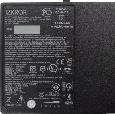 IZKROR L17M6P51 90Wh 8000mAh بطارية بديلة لجهاز Lenovo ThinkPad P50 P51 P52 Series SB10K97635 01AV496 SB10T83195 5B10W13952 L17L6P51 SB10K97634 01AV495 SB10T83194 5B10W13951 77++ 77+ 11.25 فولت in Saudi Arabia