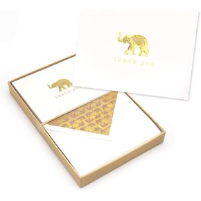 Punch Studio Embellished Thank You/Note Cards and Envelopes, Butterfly (44637)