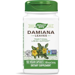 Nature's Way Damiana Leaves, 800 mg per serving, 100 Vcaps