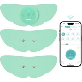 Wireless Tens Unit Muscle Stimulator for Pain Relief, 26 Mode 25 Intensity APP Controlled Bluetooth Wireless TENS & EMS Muscle Stimulator - Used to relieve pain in all parts of the body (Blue)
