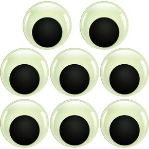 TOAOB 8pcs Giant Googly Eyes 4 Inch Plastic Wiggle Eyes with Self Adhesive Black White Googly Eyes for DIY Crafts Christmas Halloween Decoration