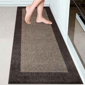 Machine Washable Kitchen Rug 24" x 84", Non Slip Kitchen Mat for Floor, Absorbent Entrance Runner Rug for Bedoom, Hallway, Bathroom, Door (Roll Packing)