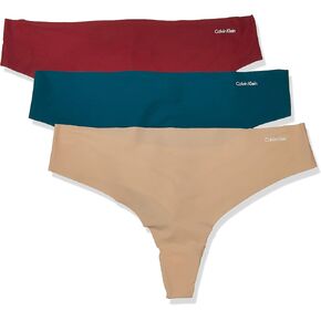 Calvin Klein Women's Invisibles Seamless Thong Panties, 3 Pack