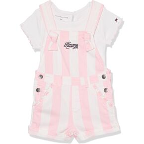 Tommy Hilfiger Baby Girl's 2 Pieces Shortall Set