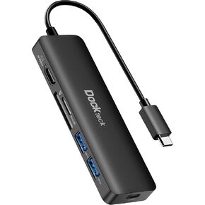 USB C Ethernet Hub 4K 60Hz, dockteck 4-in-1 USB C PD Ethernet Hdmi Dongle with 4K 60Hz HDMI, 1Gbps Ethernet, 100W PD, USB 3.0 for MacBook Pro/Air M1 2020, iPad Pro 2021, iPad Air 2020 and More
