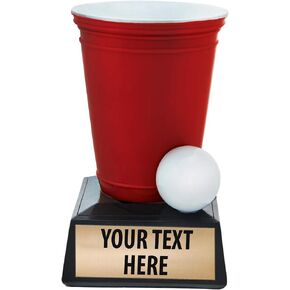 Beer Pong Trophy, Beer Pong Trophies, Beer Pong Award, Beer Pong Awards with Customized Text Prime