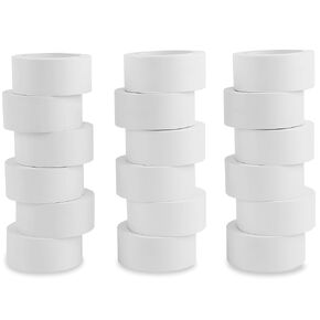 Lichamp 18 Rolls Vinyl Tape, Premium Safety Marking and Traffic Floor Marking Tape, Bundling, Social Distancing, 2 Inch x 36 Yards per Roll, 648 Total Yards, White