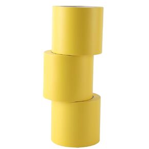 Lichamp 3 Rolls Vinyl Tape, Premium Safety Marking and Traffic Floor Marking Tape, Bundling, Social Distancing, 4 Inch x 36 Yards per Roll, 108 Total Yards, Yellow