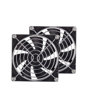 2-Pack Quiet 120mm x 25mm 12 Volt Computer Fan, 120mm Case Fan, PC Case Fan High Performance Cooling Fan