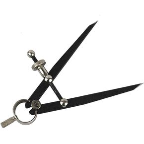 4" Long Fine Point Divider Premium Flat Leg Tool Gauge Distant Measuring Compass Design Layout
