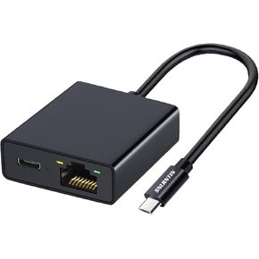 Ethernet Adapter for Fire TV Stick, Snlrntin Micro USB to RJ45 Ethernet 100Mbps Network Adapter, Compatible with Fire TV Stick 4K, Streaming TV Sticks, Chromecast Ultra Audio and More