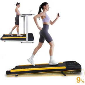 جهاز سير للمشي مع انحدار تلقائي بنسبة 9% 5° 9 مستويات، جهاز مشي تحت المكتب، جهاز مشي للركض أوتوماتيكي مع جهاز تحكم عن بعد وشاشة LED، جهاز مشي محمول بقوة 2.5 حصان in Kuwait