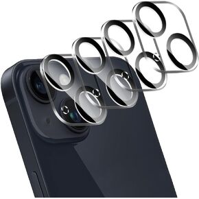 ZXZone [4 Pack] Camera Lens Protector Designed for iPhone 13 6.1-Inch ＆ iPhone 13 mini 5.4-Inch, Accessories Camera Cover, 9H Tempered Glass, Ultra HD, Anti-Scratch, Case Friendly, Easy to Install in Kuwait